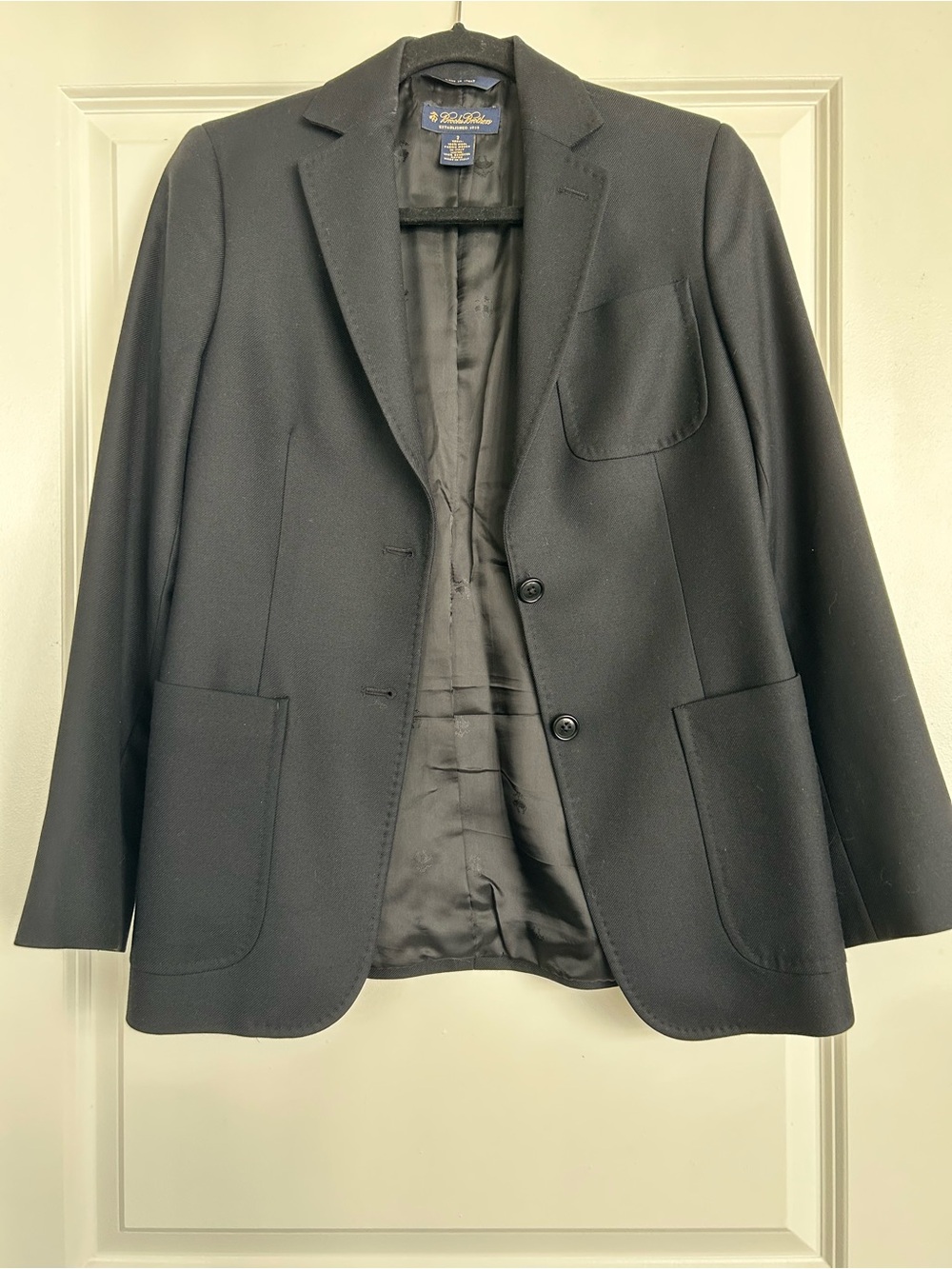 Brooks Brothers Black Wool Suit Jacket